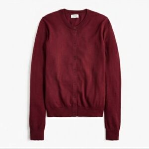 J.CREW classic Cardigan , Wine Size M